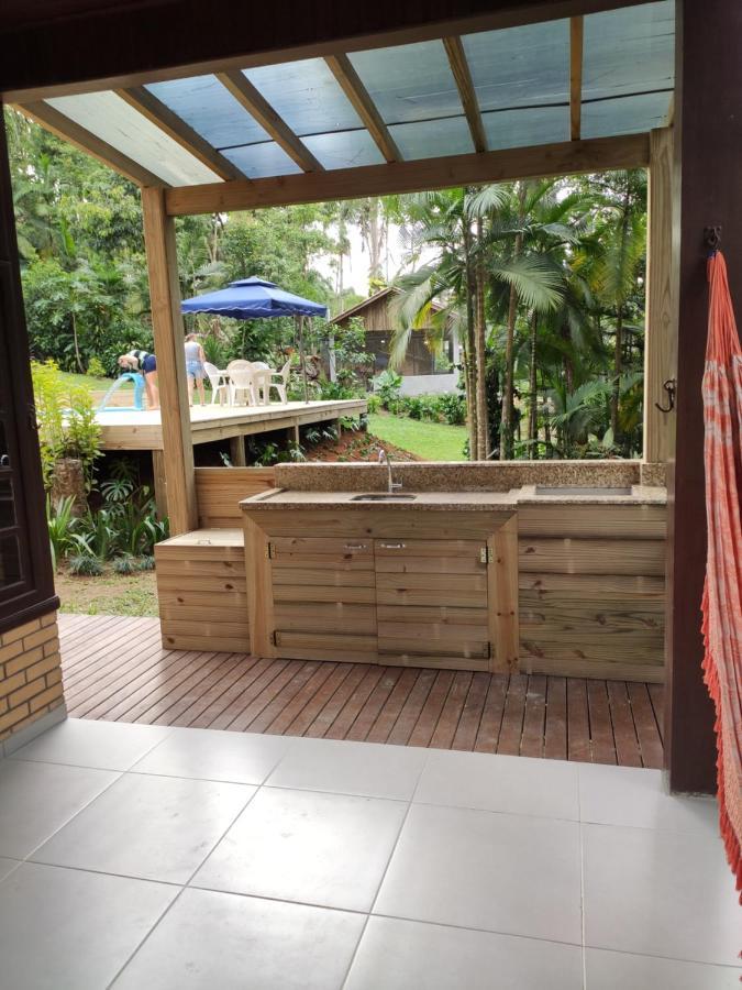 オルレアンス Casa De Campo Com Piscina A 15Km Da Serra Do Rio Do Rastroヴィラ エクステリア 写真