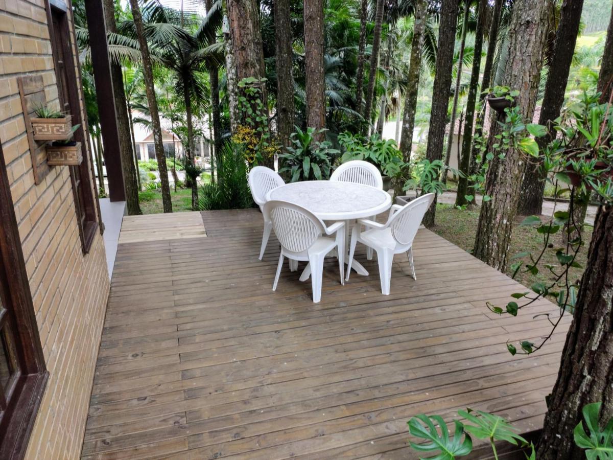 オルレアンス Casa De Campo Com Piscina A 15Km Da Serra Do Rio Do Rastroヴィラ エクステリア 写真